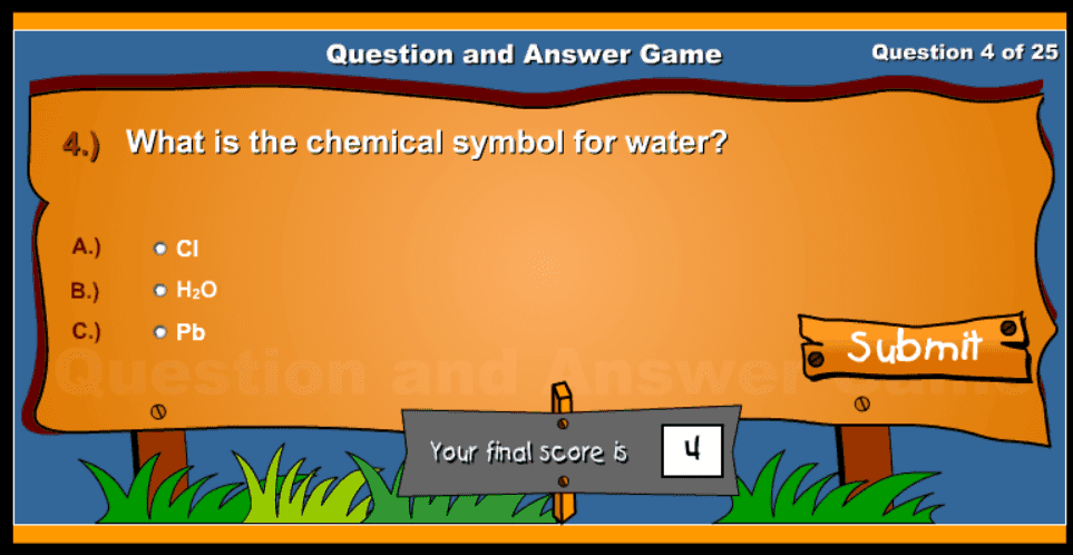 Thirstin's Question and Answer Game screenshot