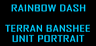 Rainbow Dash Terran Banshee Unit Portrait