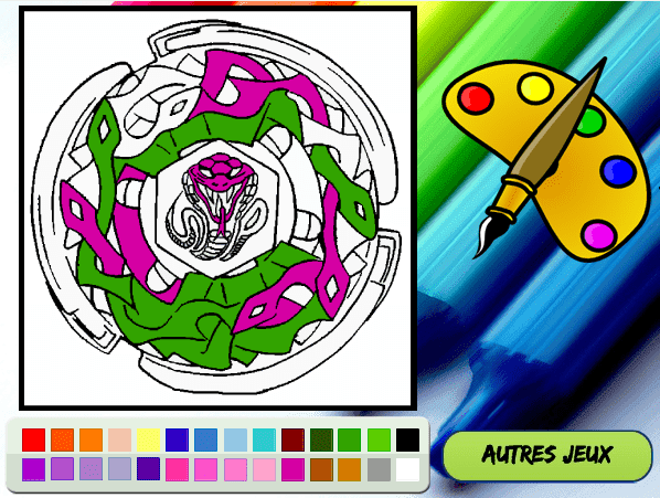 Jeu Coloriage Beyblade screenshot