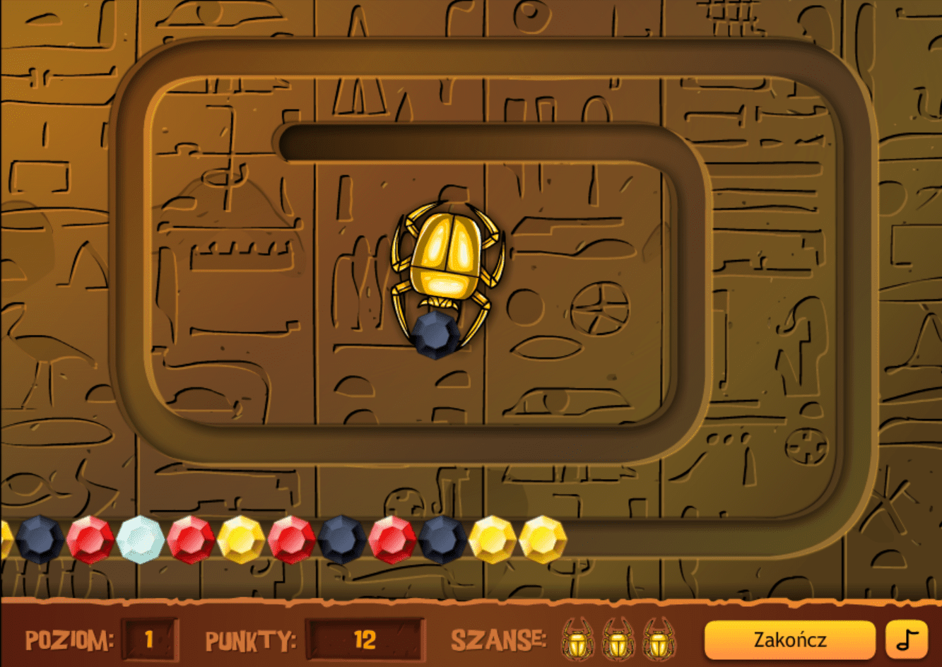 Złoty skarabeusz screenshot