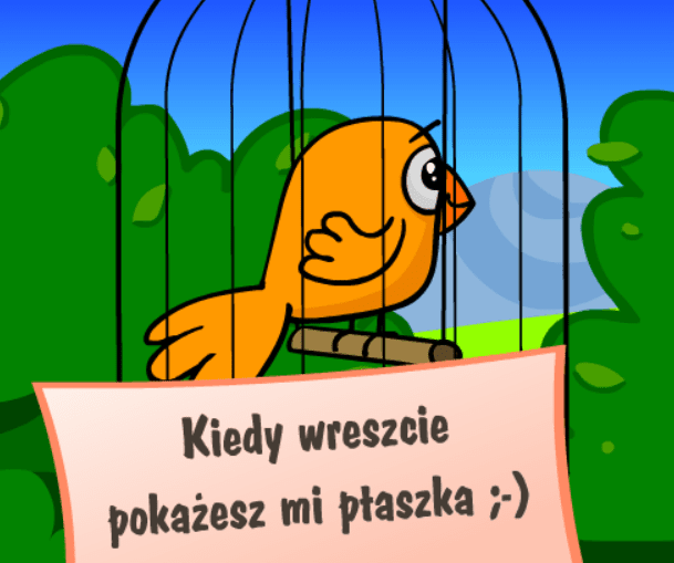 Kiedy wreszcie pokażesz mi ptaszka ;-)