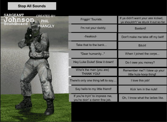 Sargeant Johnson Soundboard screenshot