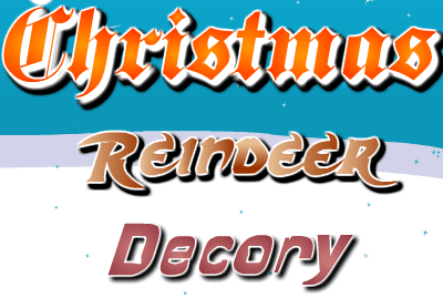 Christmas Reindeer Decory