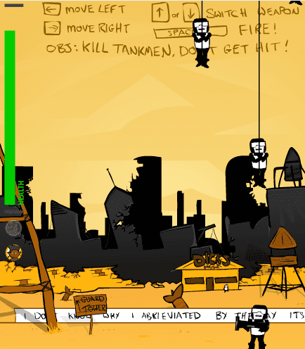 Pico in "Taking Back Newgrounds" screenshot