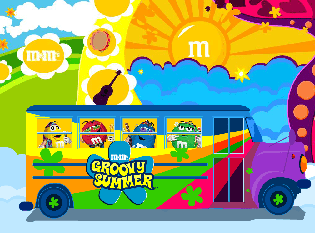 M&M's Groovy Summer Bus Screensaver screenshot