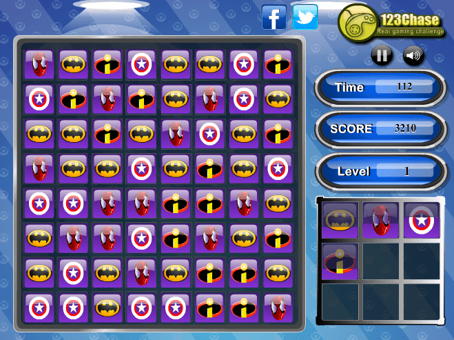 Super Heroes Logo Matching screenshot
