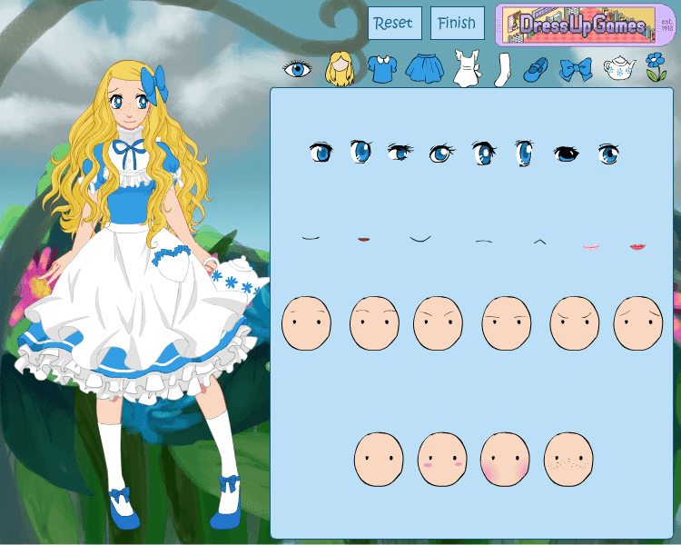 Alice in Wonderland dress up v2 screenshot