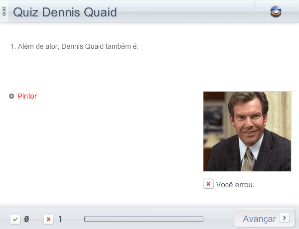 Quiz Dennis Quaid screenshot