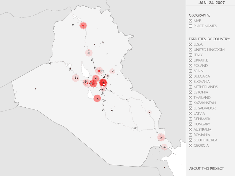 Iraq War Coalition Fatalities screenshot