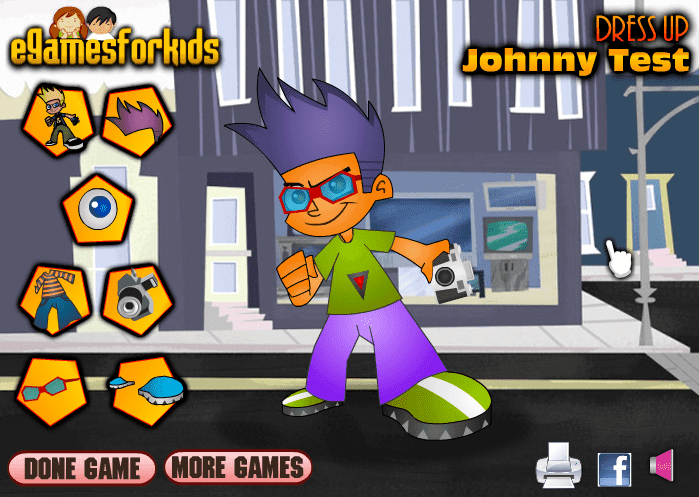 Johnny Test Dress Up screenshot