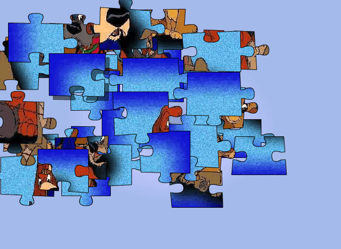 Disney Lady And Tramp Puzzle Greeting Ecard Game 5 screenshot