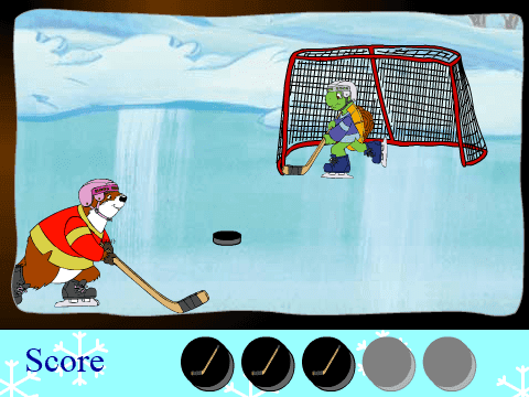 Franklin the Turtle's Hockey Challenge screenshot