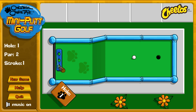 Chester Cheetah Mini-Putt Golf screenshot