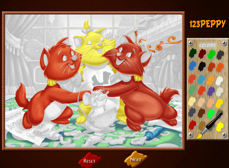 Aristocats Online Coloring Page screenshot