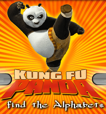 Kung Fu Panda - Find the Alphabets