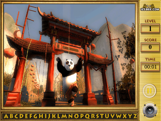 Kung Fu Panda - Find the Alphabets screenshot