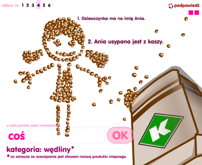 rebusy o wysokim stopniu abstrakcji. screenshot