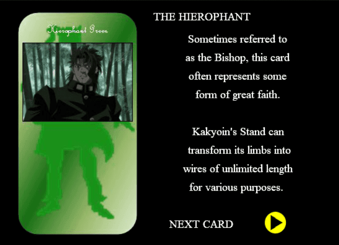 JoJo Teaches Major Arcana 1 screenshot