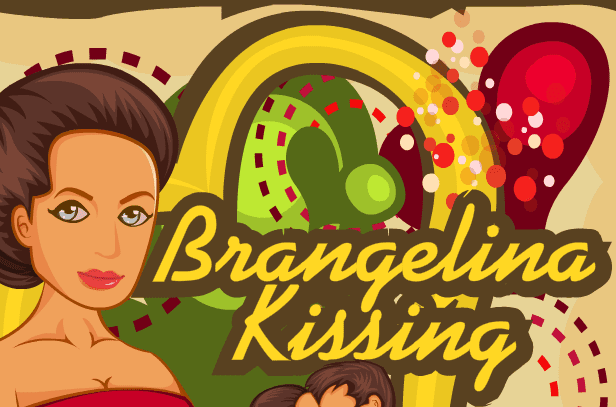 Brangelina Kissing