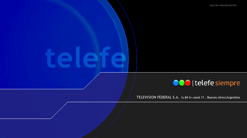 Telefe Website Intro (2003) screenshot
