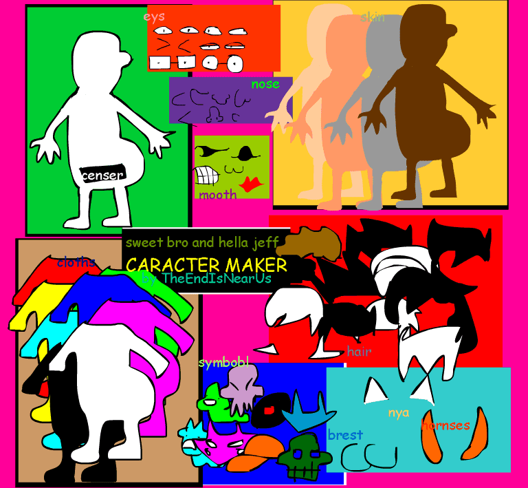 sweet bro and hella jeff CARACTER MAKER screenshot