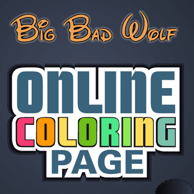 Big Bad Wolf Online Coloring Page