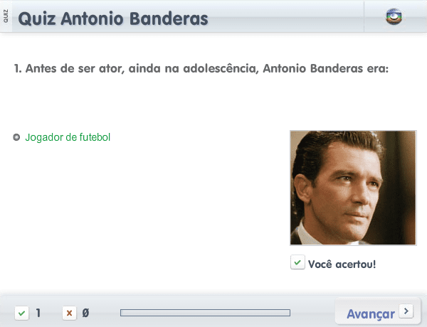 Quiz Antonio Banderas screenshot