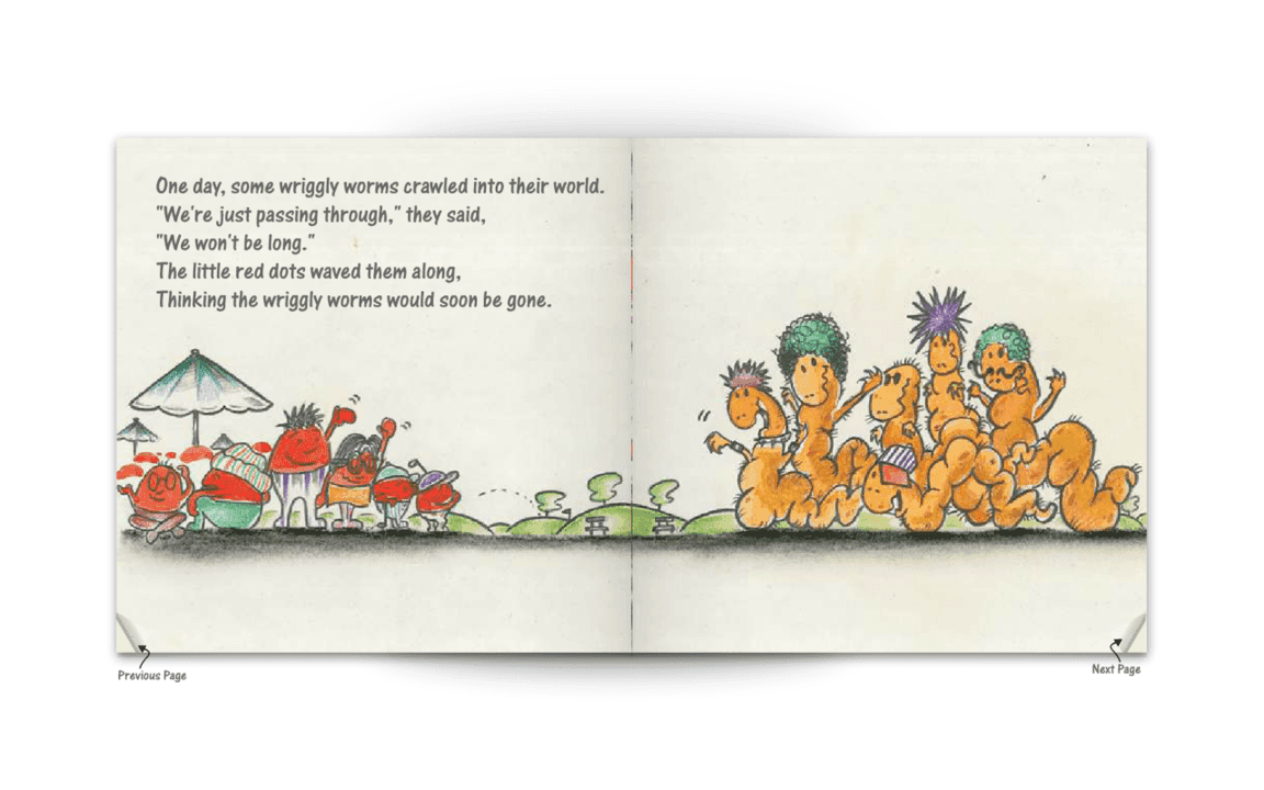 Little Red Dot Fights Back eBook (Flash with narration) screenshot