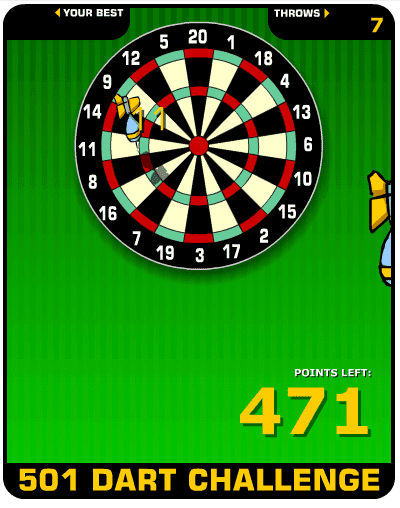501 Dart Challenge screenshot