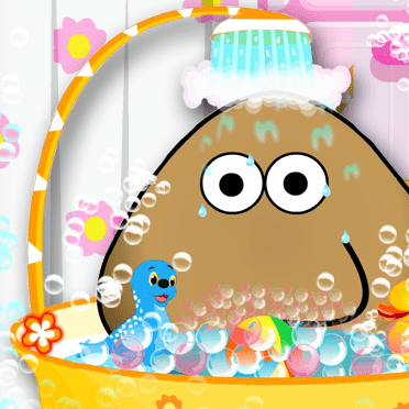 Pou Takes A Shower