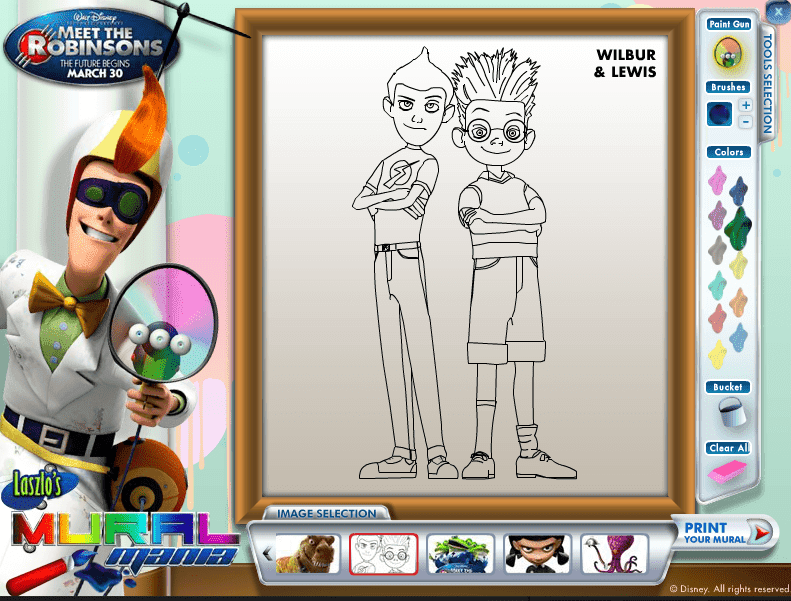 Meet the Robinsons: Laszlo's Mural Mania screenshot