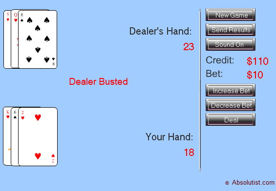 Absolutist Black Jack screenshot