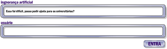 Ingnorança Artificial screenshot