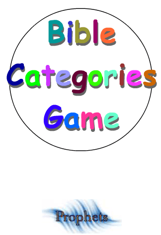 Bible Categories Game: Prophets