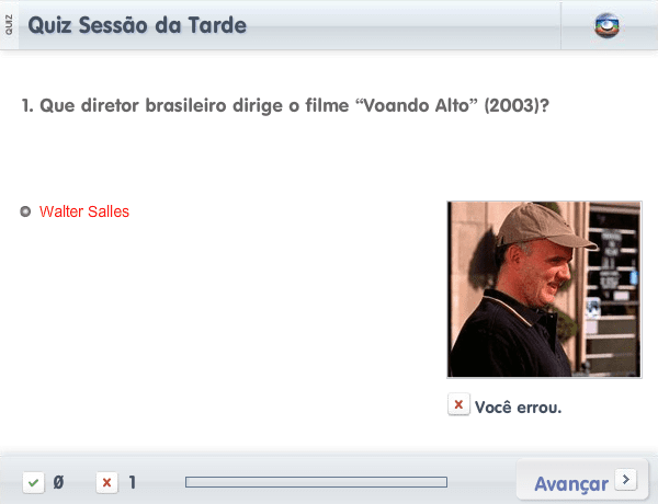 Quiz Sessão da Tarde (2012-05-28) screenshot
