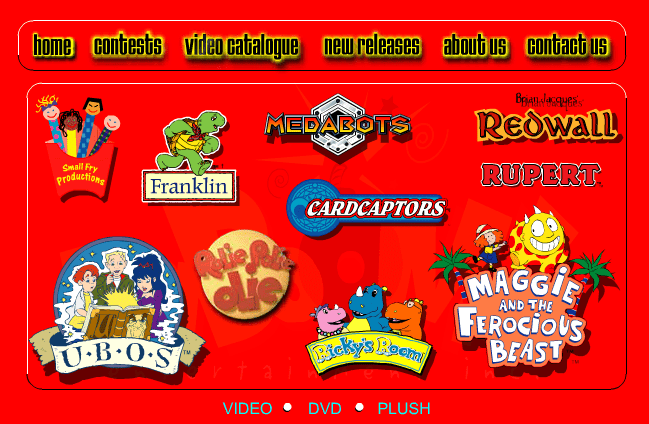 KaBOOM! Entertainment Microsite screenshot