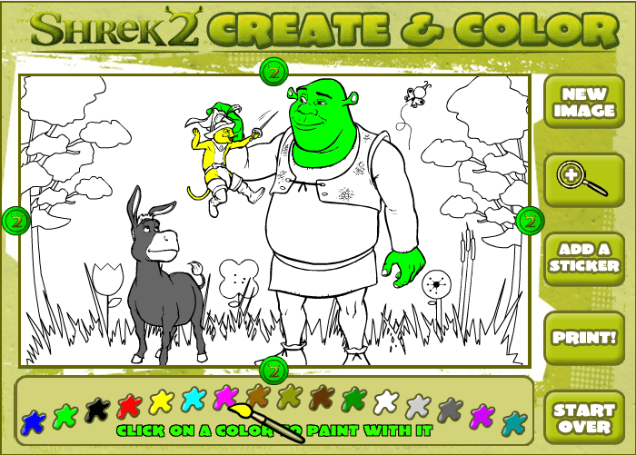 Shrek 2 Create & Color screenshot