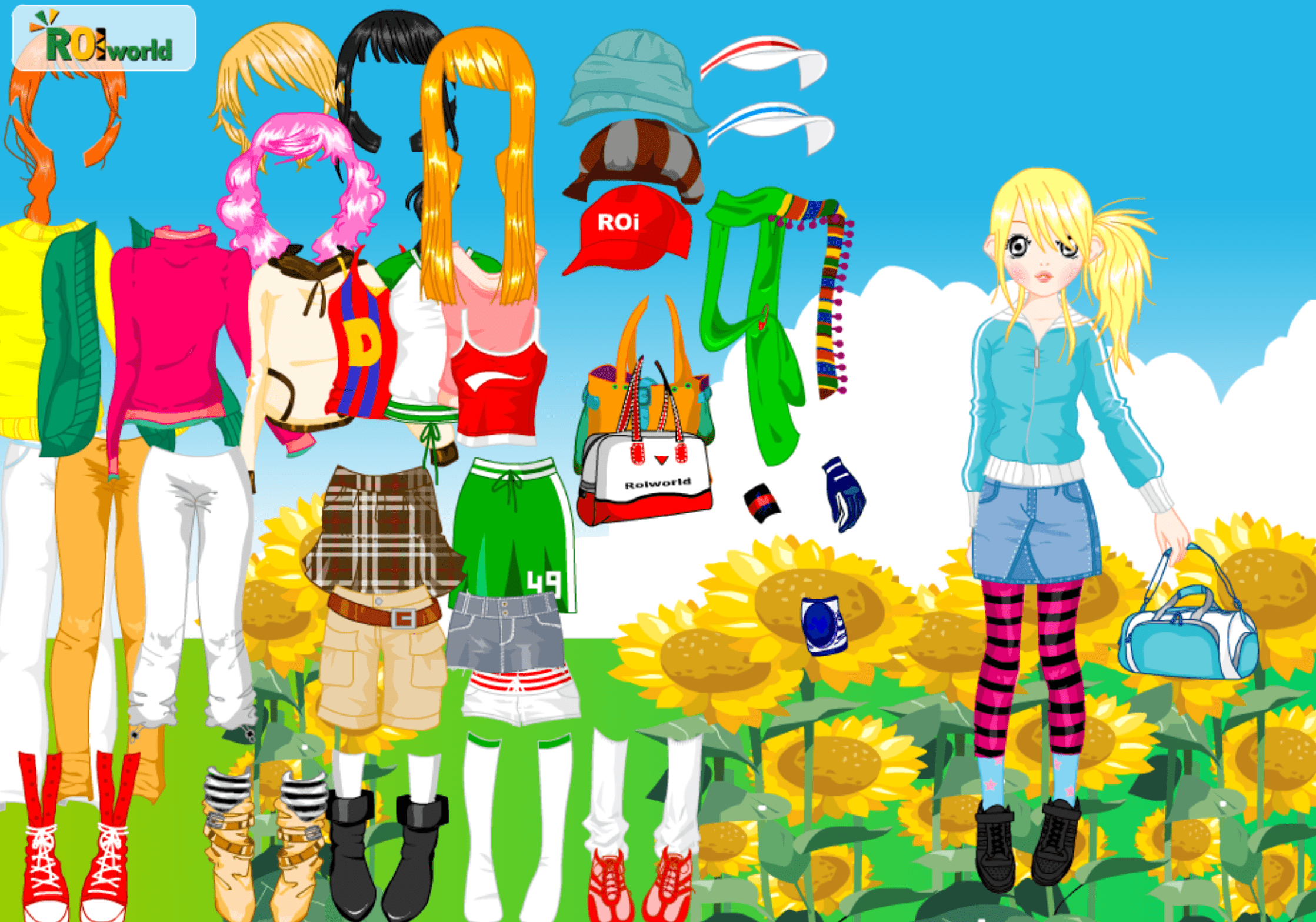 Roiworld Sunflower Girl Dressup screenshot