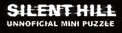Silent Hill: Unofficial Mini Puzzle