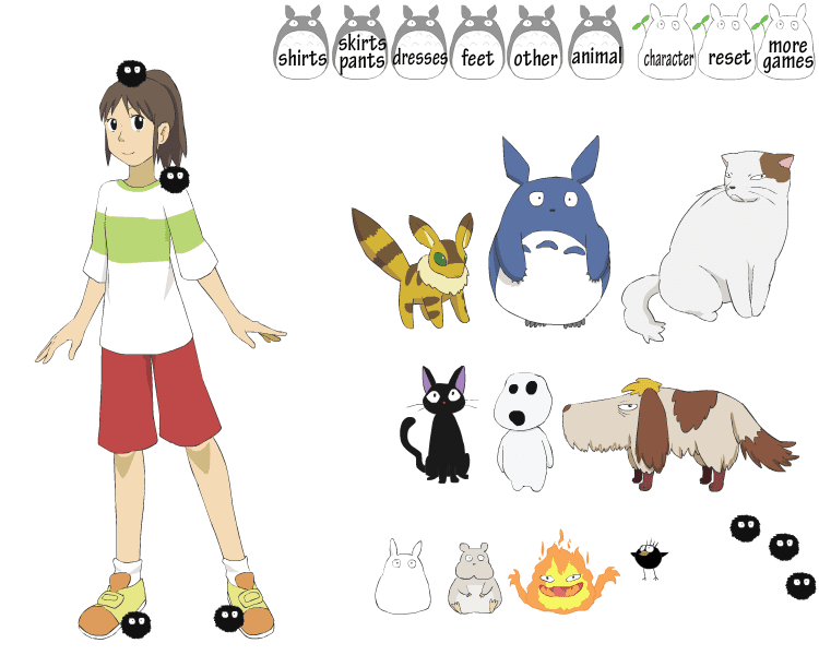 Ghibli Girls Dress Up screenshot