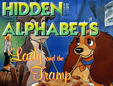 Hidden Alphabets - Lady and the Tramp