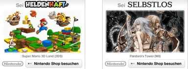 Amazon Nintendo Shop Banners