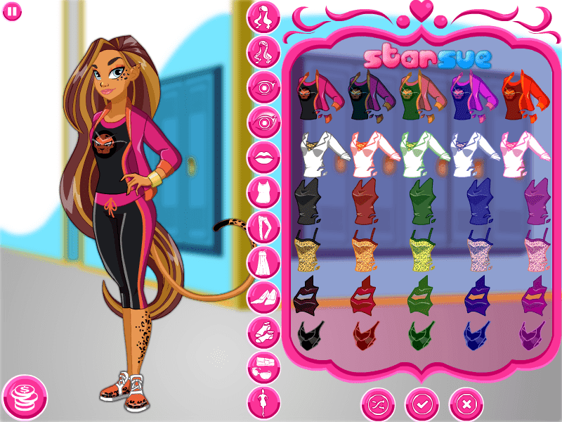DC SuperHero Girls Cheetah Dress Up screenshot