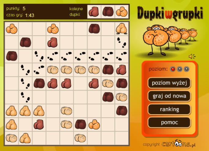 Dupki w grupki screenshot