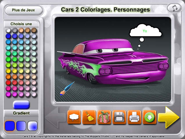 Coloring Cars 2 Characters screenshot
