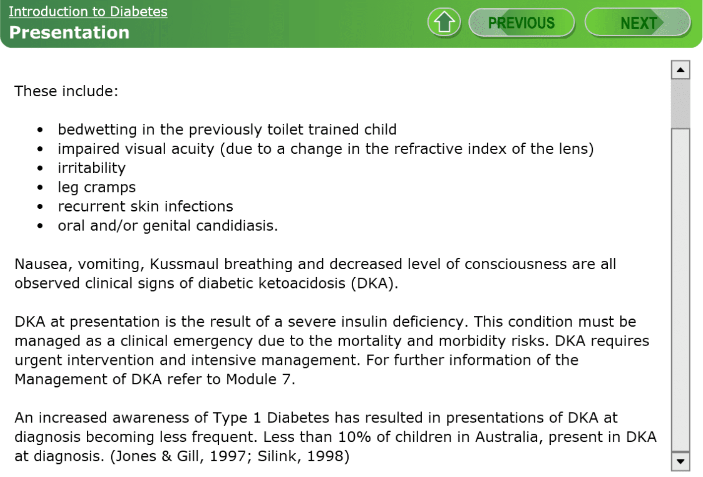 Introduction to Diabetes screenshot