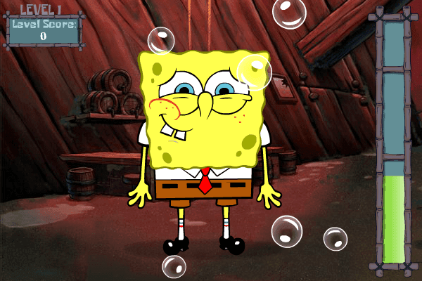 SpongeBob's Bubble Bustin' Game screenshot