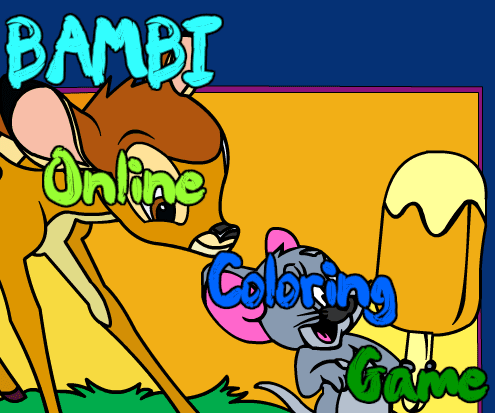 Bambi Online Coloring Game