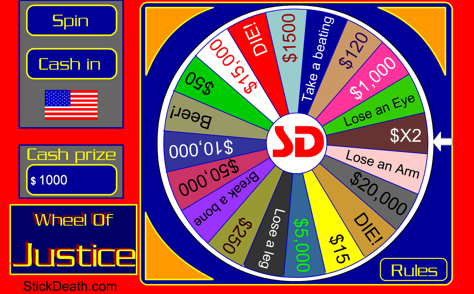 Wheel Of Justice screenshot