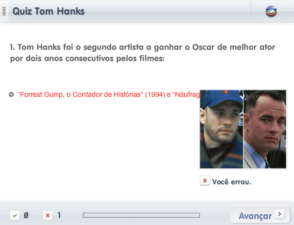 Quiz Tom Hanks screenshot